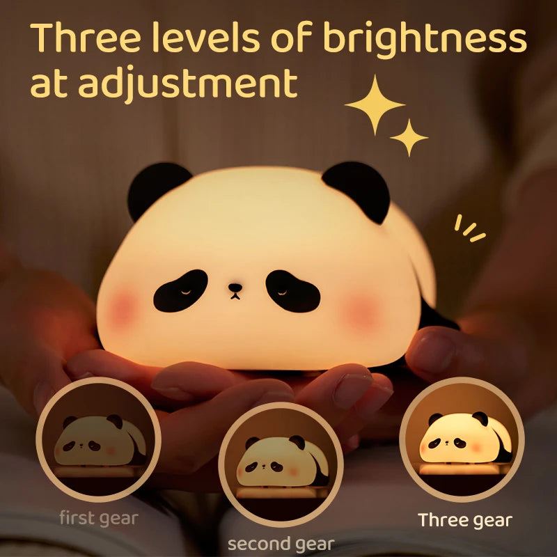 Cute Panda Night Light (USB Rechargeable)