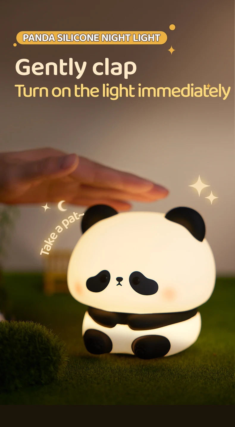 Cute Panda Night Light (USB Rechargeable)